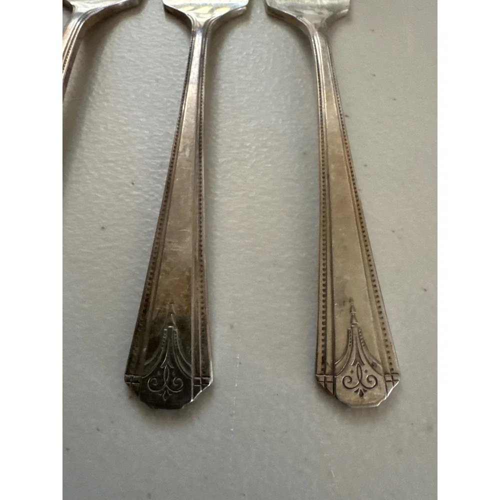 Oneida Thor Silverplate Dinner Forks Set of 3 Simeon L George H Rogers 1933